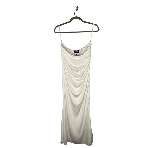 Retrofete Vivienne Draped Maxi Skirt Silk Blend Party Bridal Vacation Summer S - Picture 10 of 12